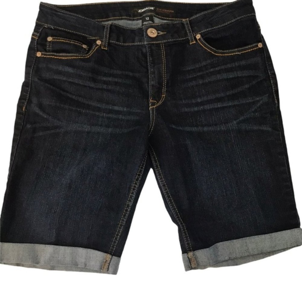 Jordache Slim Bermuda Denim Shorts sz 12 Like New